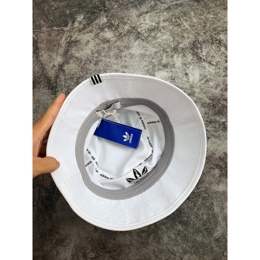 [NGHIỆN TÚI GIÁ GỐC + VIDEO THẬT] Nón Tai bèo / Mũ Adidas Bucket ADICOLOR HAT - BK7350 Trắng | XUẤT DƯ SIÊU XỊN