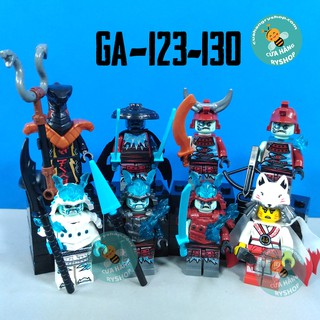 Non Lego 8 Nhân vật Chiến Binh Băng Giá (Blizzard Warriors) trong NinjaGo Season 11 - GA-123-130