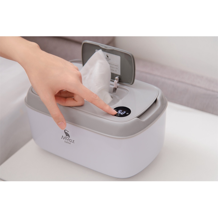 &quot;Máy làm ấm khăn ướt cho bé'' Máy làm nóng và giữ ấm khăn ướt Moaz Bebe MB008 - Bảo hành 1 năm