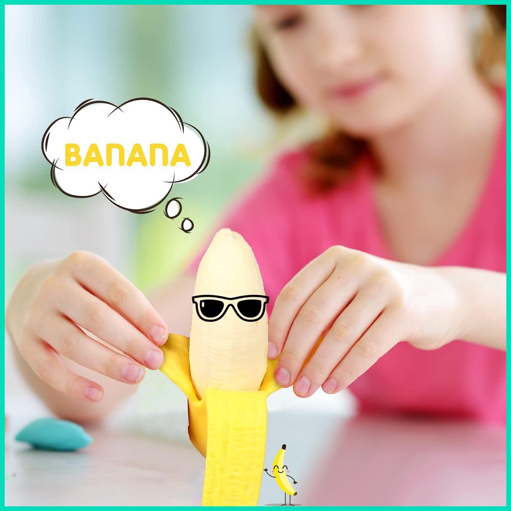 Đồ Chơi Nắn Bóp Đàn Hồi Giảm Stress Hình Quả Chuối