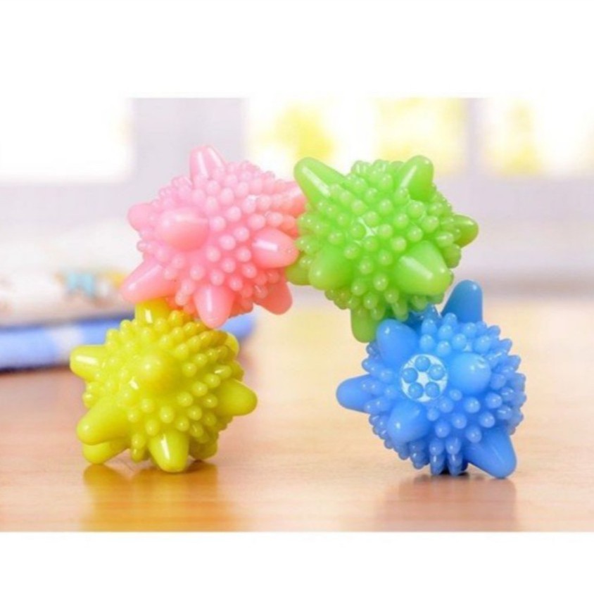 combo sỉ 50 bóng giặt cầu gai Làm Mềm Vải Khi Giặt Máy phẳng quần áo thông minh giá rẻ