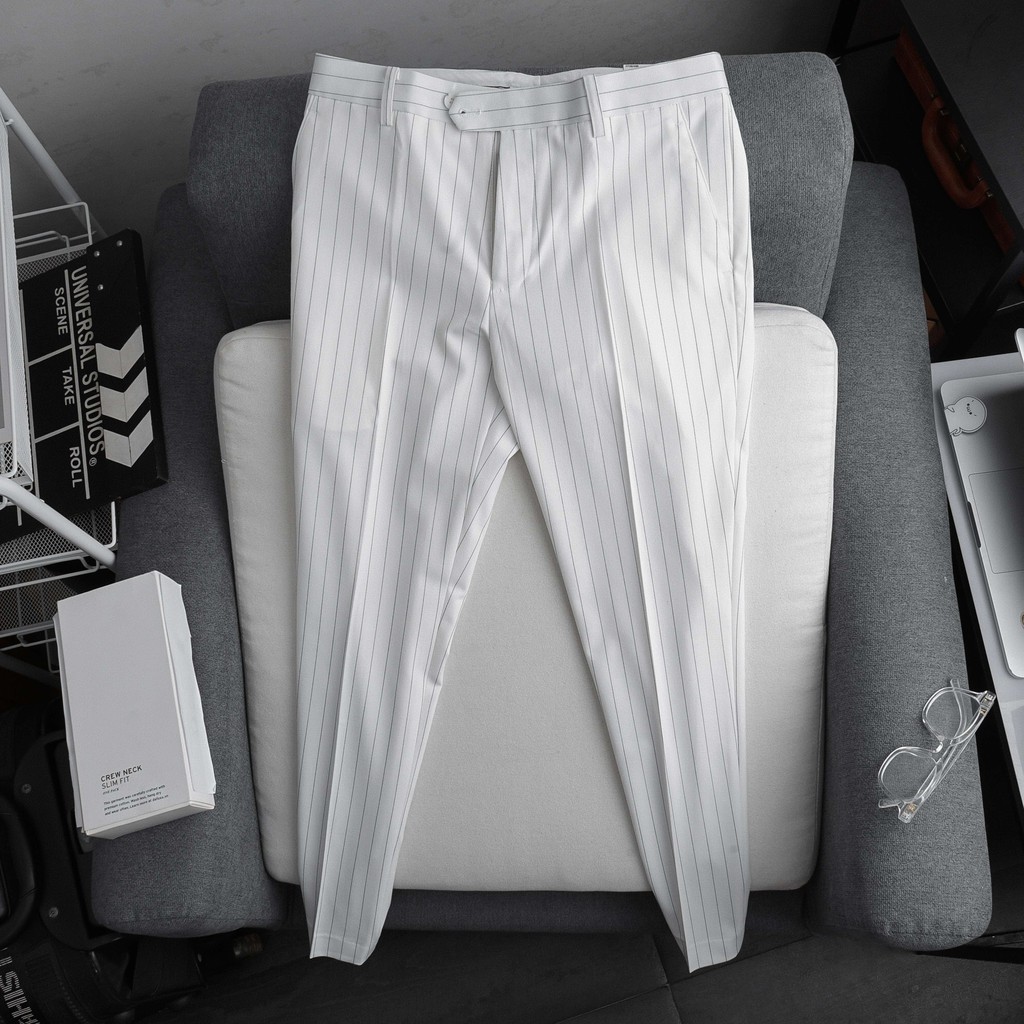 [ 4 Màu] Quần Tây Nam Kẻ Sọc Hàn Quốc Dáng Ôm Công Sở - Quần Âu Nam Đẹp Chuẩn Thiết ,Tôn dáng, Lịch Sự - QA05 - Gusta | BigBuy360 - bigbuy360.vn