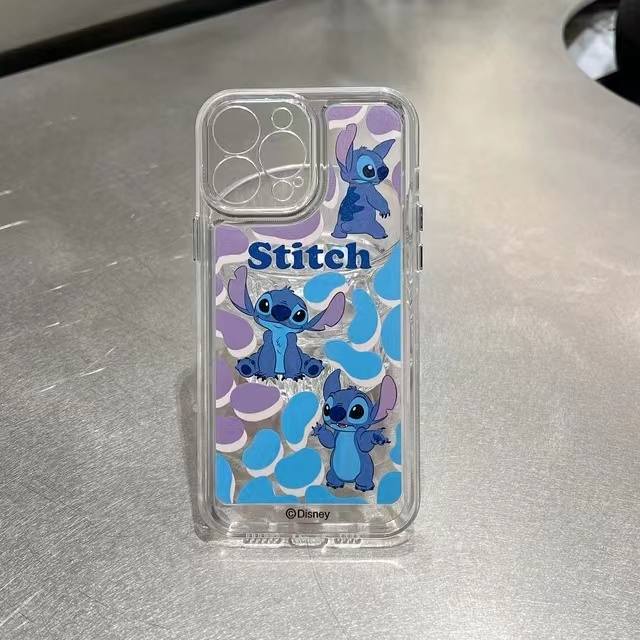 Ốp Điện Thoại Trong Suốt Họa Tiết Hoạt Hình Disney Stitch Dễ Thương Cho iPhone 13 12 11 X XS Pro Max XR 7 8 Plus