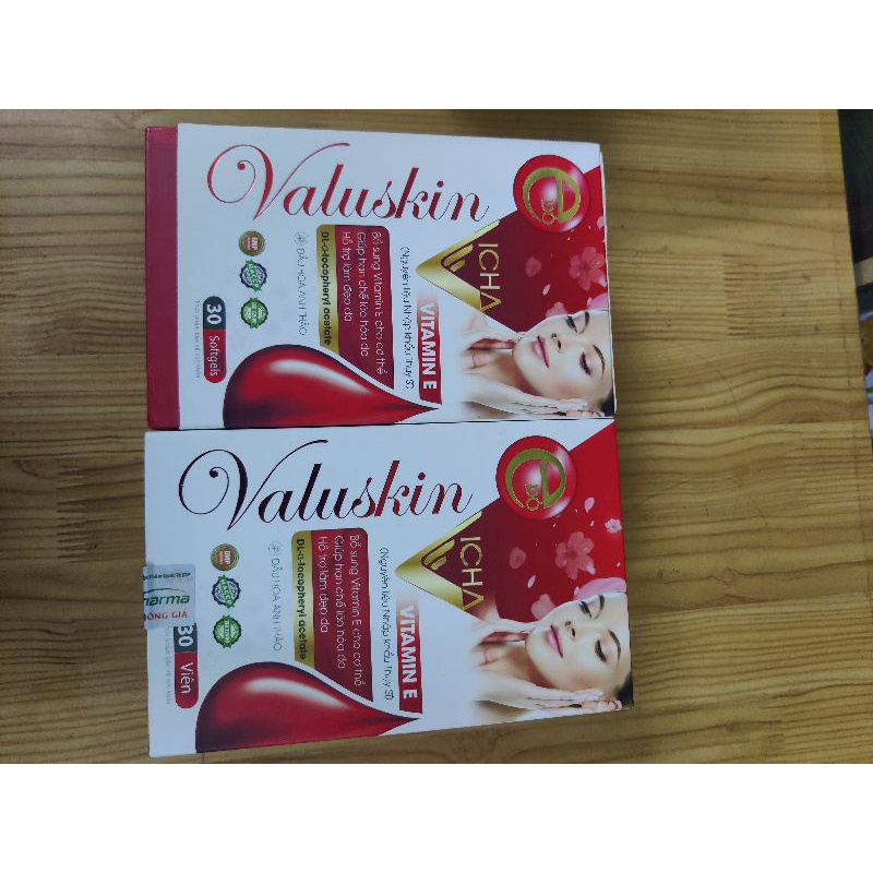 Vitamin e đỏ valuskin nguyên liệu nhập khẩu thụy sĩ,bột saffron,tinh dầu hoa anh thảo,