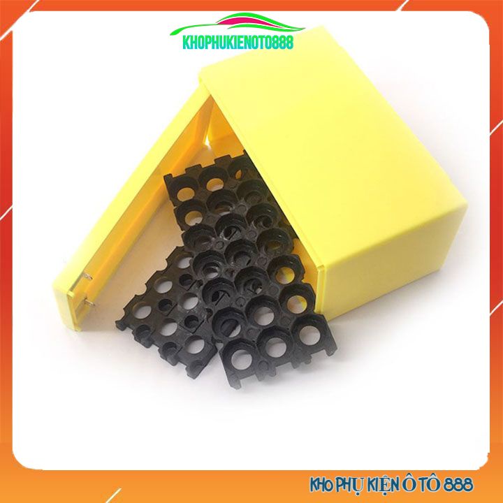 Hộp đựng 21 pin 18650 dự phòng kèm khung cố định pin 3*7
