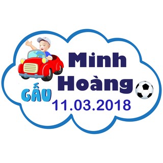 Bảng tên sinh nhật bé trai