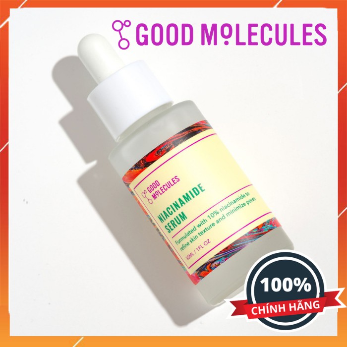 Serum làm sáng da, giảm thâm mụn, kiểm soát dầu Good Molecules Niacinamide 30ml