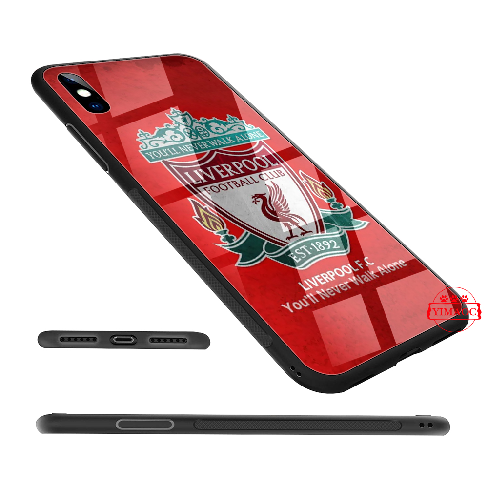 Ốp điện thoại in hình Logo Liverpool cho iPhone XS Max XR X 11 Pro 7 8 6 6S Plus