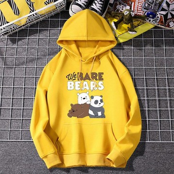 Áo Hoodie Họa Tiết Hoạt Hình We Bare Bears Dễ Thương Cho Bé