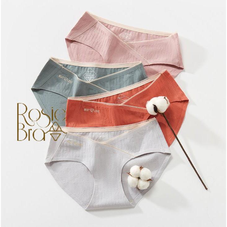 Quần Lót Cotton Kháng Khuẩn Giấu Viền Cạp Chéo P157