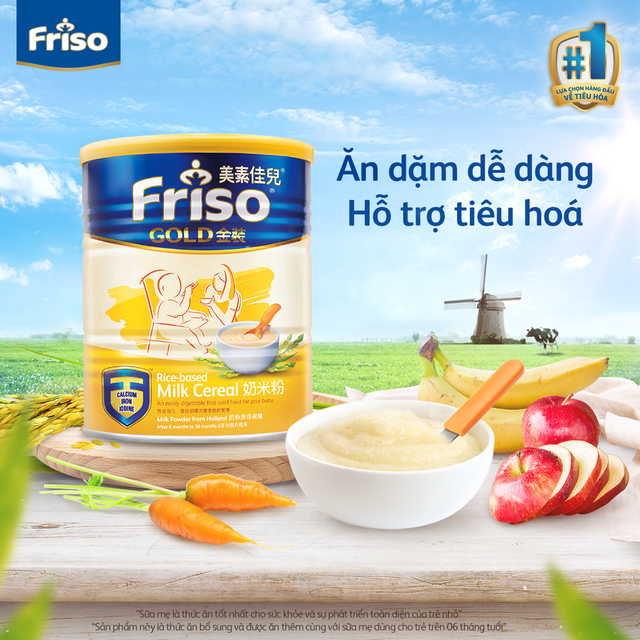 Bột ăn dặm Gạo Sữa IMC FRISO GOLD RICE MILK CEREAL 300g