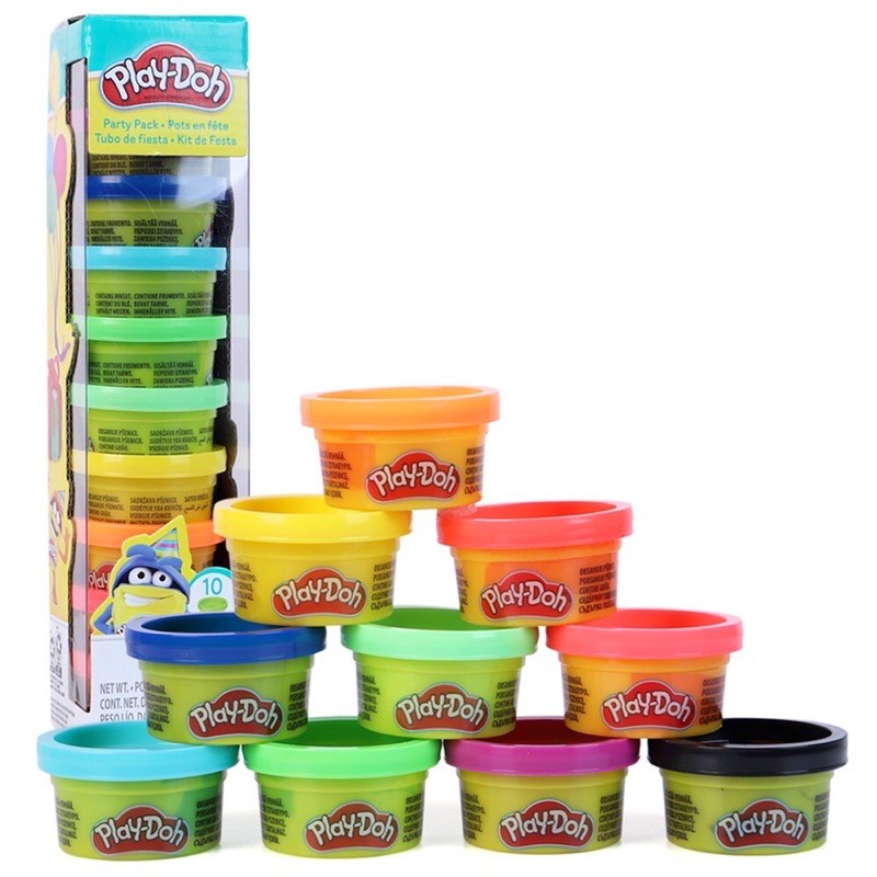 [HOT]Set 10 màu đất nặn bột mì Playdoh siêu an toàn mềm mịn cho bé