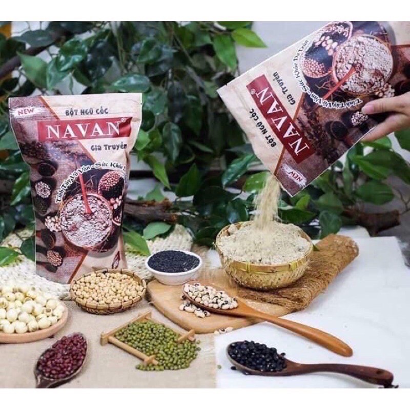 [ Mua 1 tặng Voucher 20k, tặng 1 Mask Collagen 40k] Bột Ngũ Cốc Navan 7 vị (800gr) | BigBuy360 - bigbuy360.vn