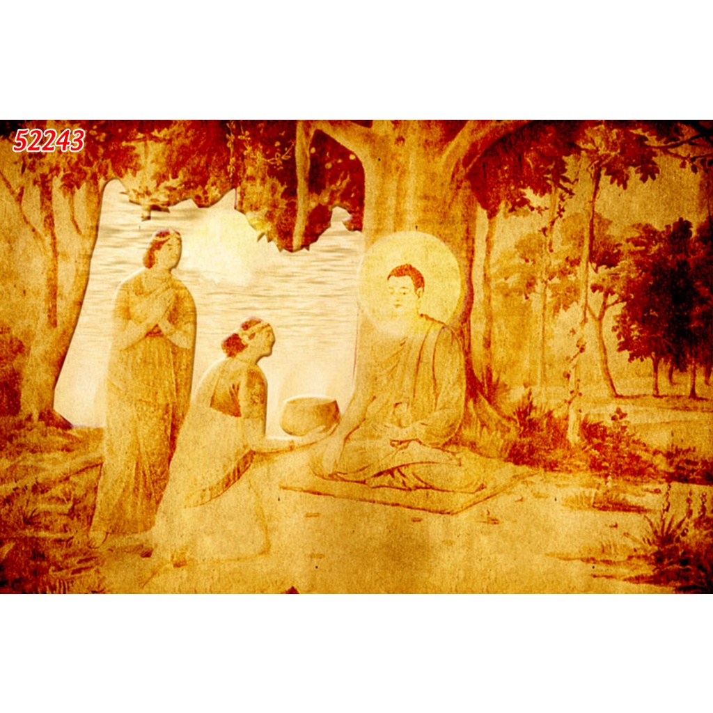 Tranh Trúc Chỉ Dán Phòng Thờ, Bàn Thờ 3D mẫu mới nhất năm nay