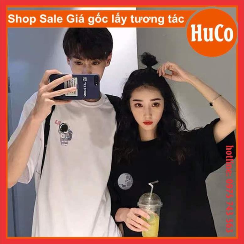 áo thun đôi ngắn tay nam nữ, áo phông hè đôi người sao hỏa chất cotton mềm mát form rộng unisex freesize mặc đôi nhóm  ྇