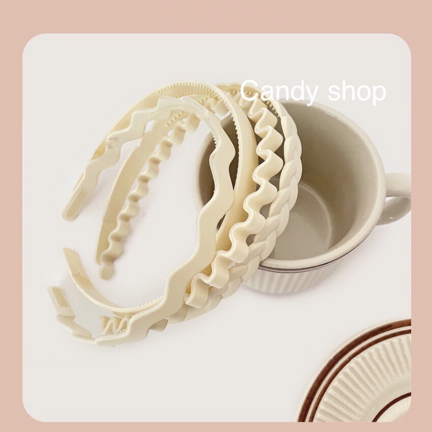 Bờm tóc, cài tóc trơn lì 2 màu Hottrend