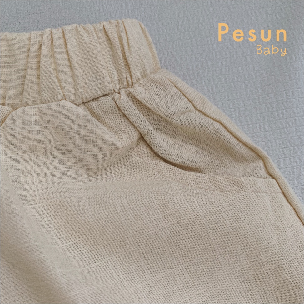 Quần Short Cotton Chất Thô Cho Bé 0-3 Tuổi