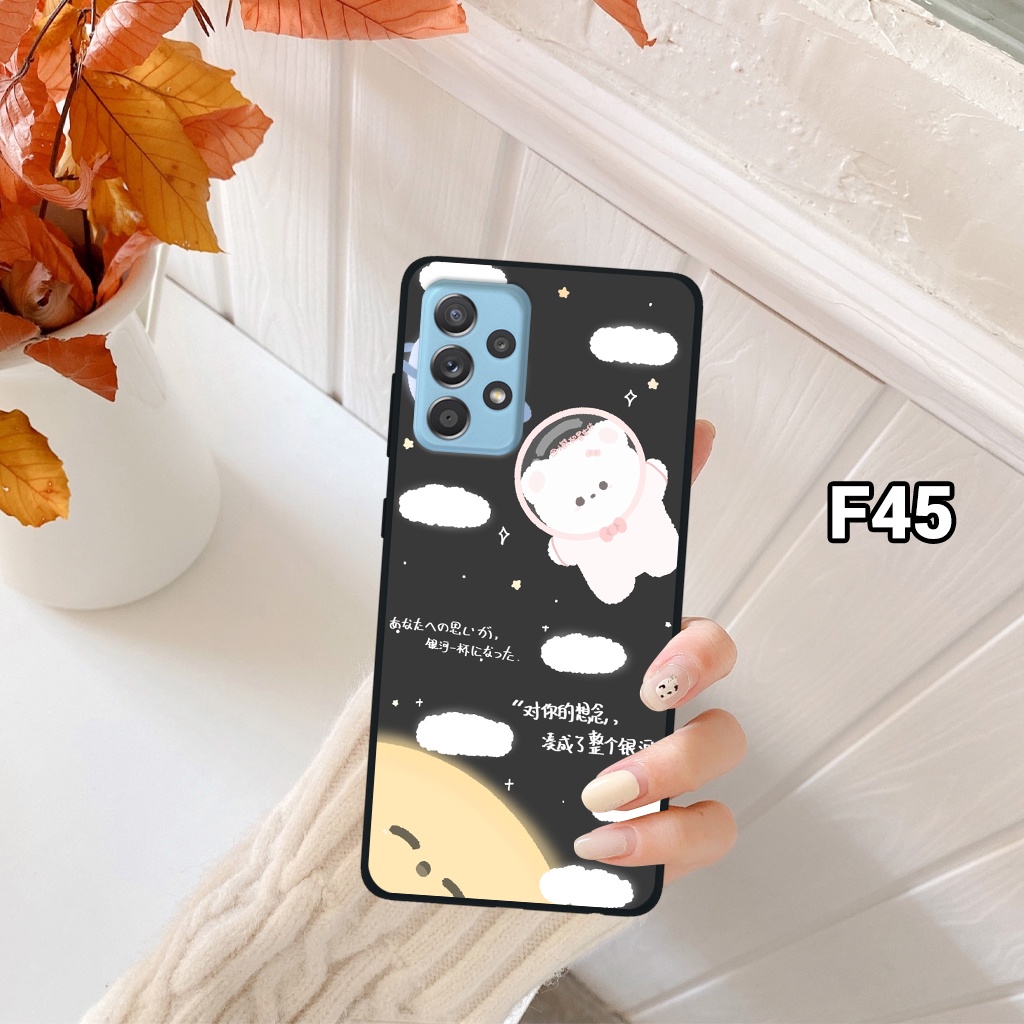 Ốp lưng SAMSUNG GALAXY A32 4G - A52 - A52S - A72 in hình gấu vũ trụ xinh xắn, dễ thương