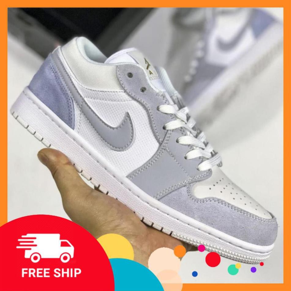 [FREESHIP-BẢO HÀNH 12 THÁNG] Giày thể thao AIR JORDAN 1 low Paris cổ thấp xám xanh cực đẹp CỰC ĐẸP