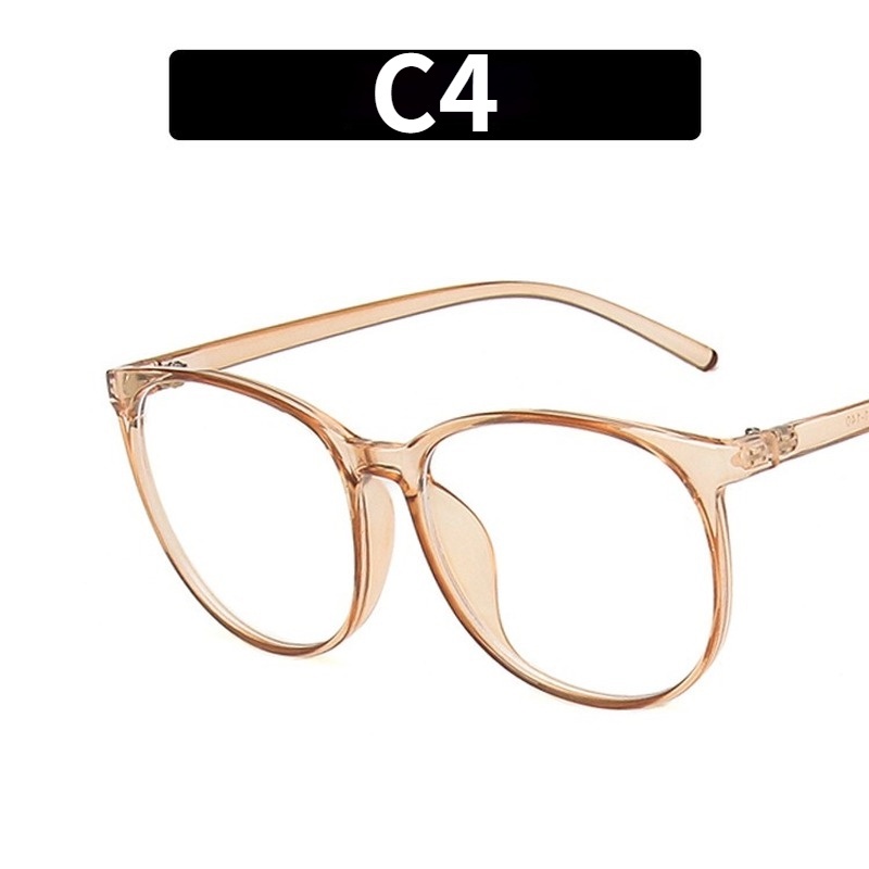 Mắt Kính Gọng Tròn Siêu Nhẹ Chống Tia Sáng Xanh Thời Trang Hàn Quốc