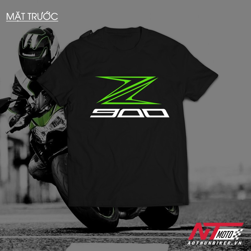 Áo Thun Biker - Kawasaki Z900 Unisex Nam Nữ tay ngắn có Big Size Cho (40kg-110kg) | RIDER STORE