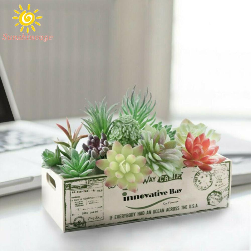 10PCS Artificial Succulent Plants Faux Assorted Unpotted Home Garden Fake Plants brand new and high quality