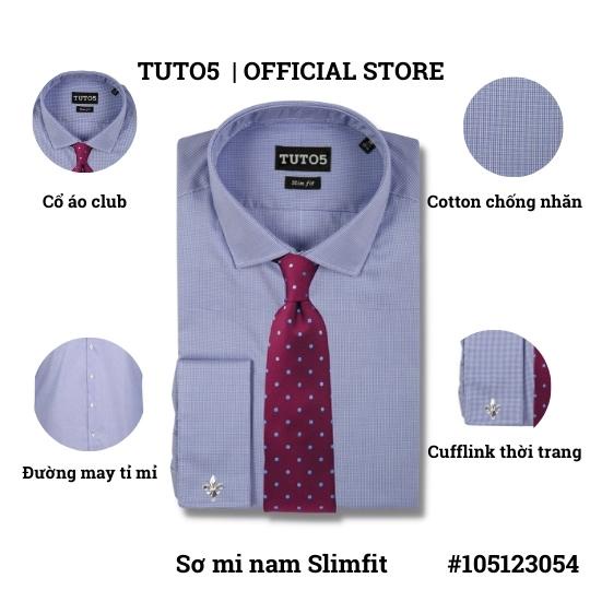 Áo sơ mi trơn nam TUTO5 Menswear công sở dài tay cao cấp Slim fit Cufflinks Shirt cotton chống nhăn lịch lãm 105123052