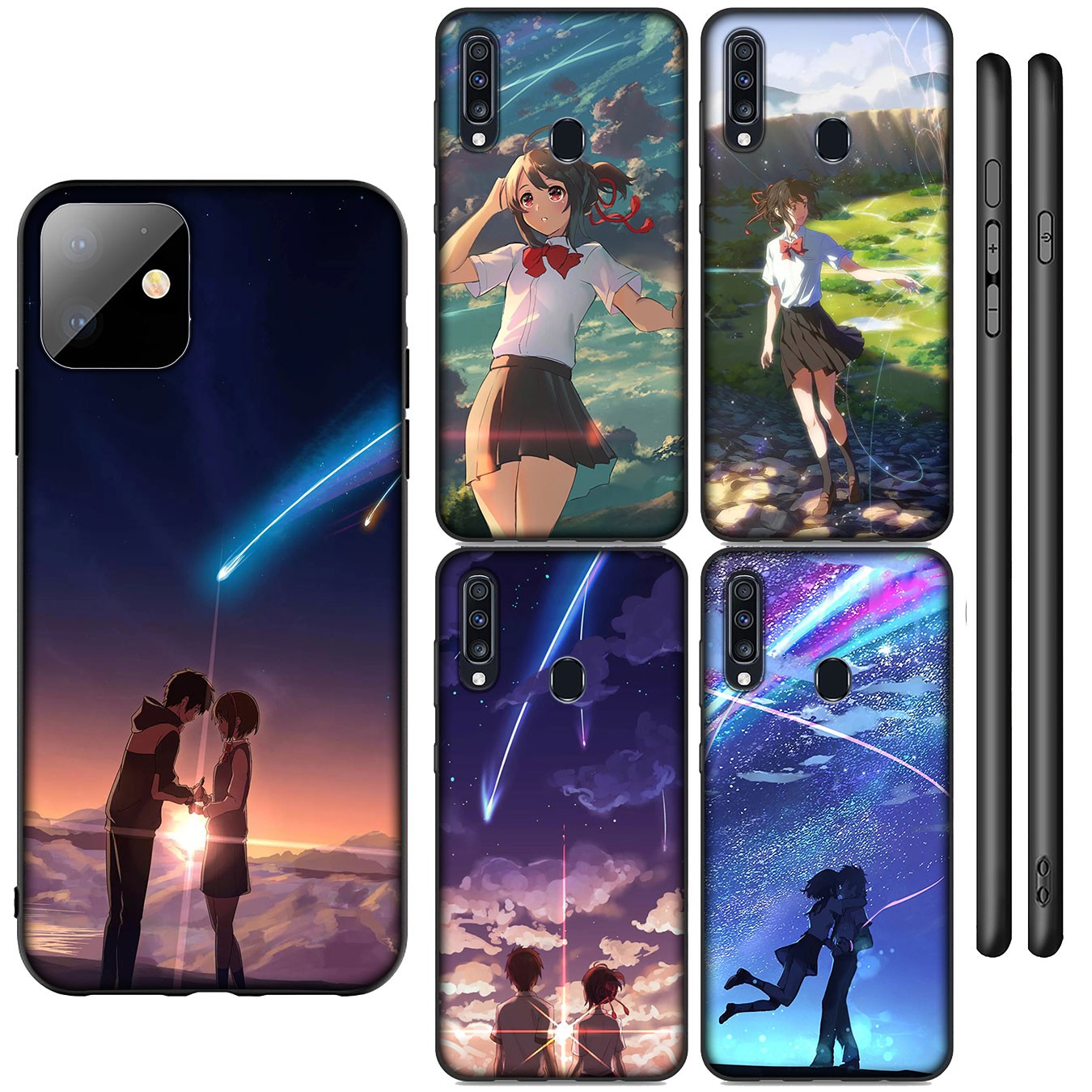 Samsung Galaxy A9 A8 A7 A6 Plus J8 2018 + A21S A70 M20 A6+ A8+ 6Plus Casing Soft Silicone Kiminonawa Your Name anime Phone Case