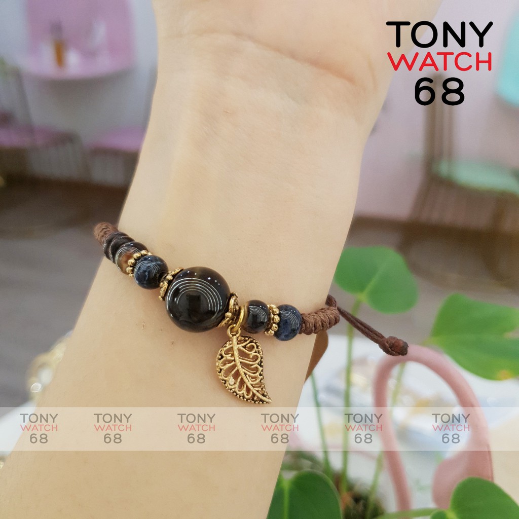 Vòng tay nữ dây rút thổ cẩm điệu đà chính hãng Tony Watch 68