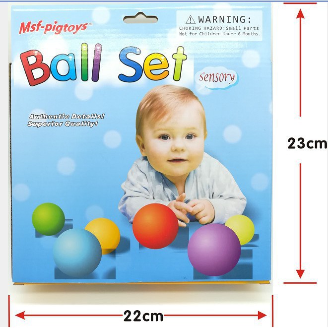 Set 06 bóng cảm nhận giác quan giúp phát triển và hoàn thiện giác quan cho bé, đồ chơi trẻ sơ sinh 078-KB162 _ NIDALA