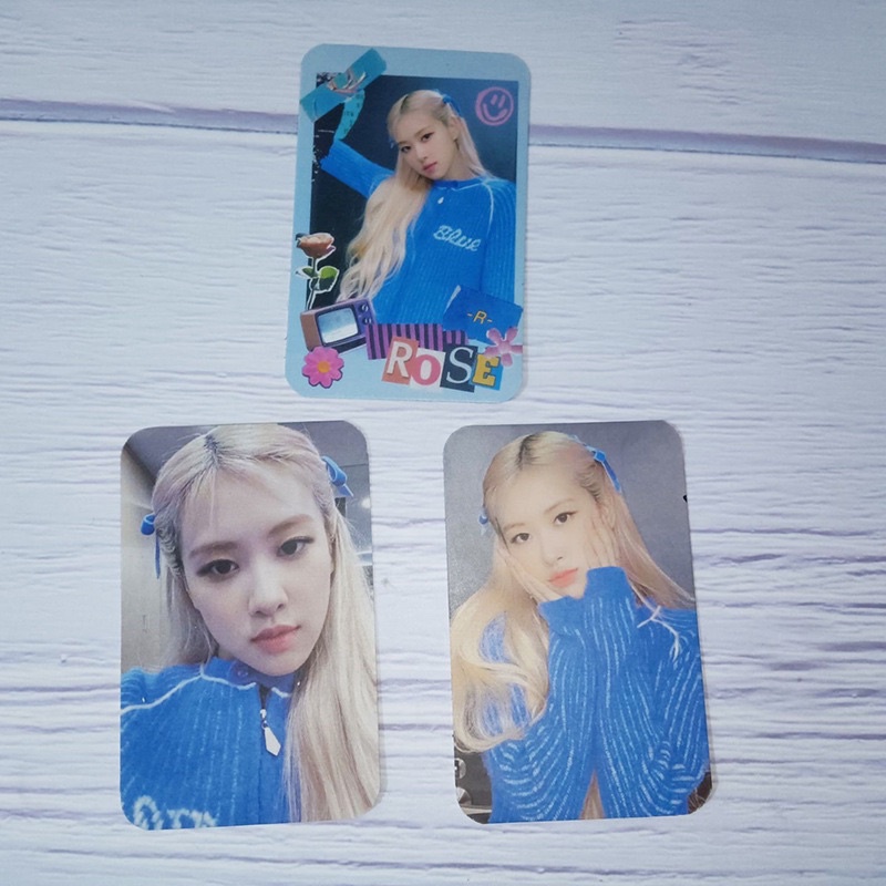 Set card ảnh pre - order album Rosé  -R- hàng unoff