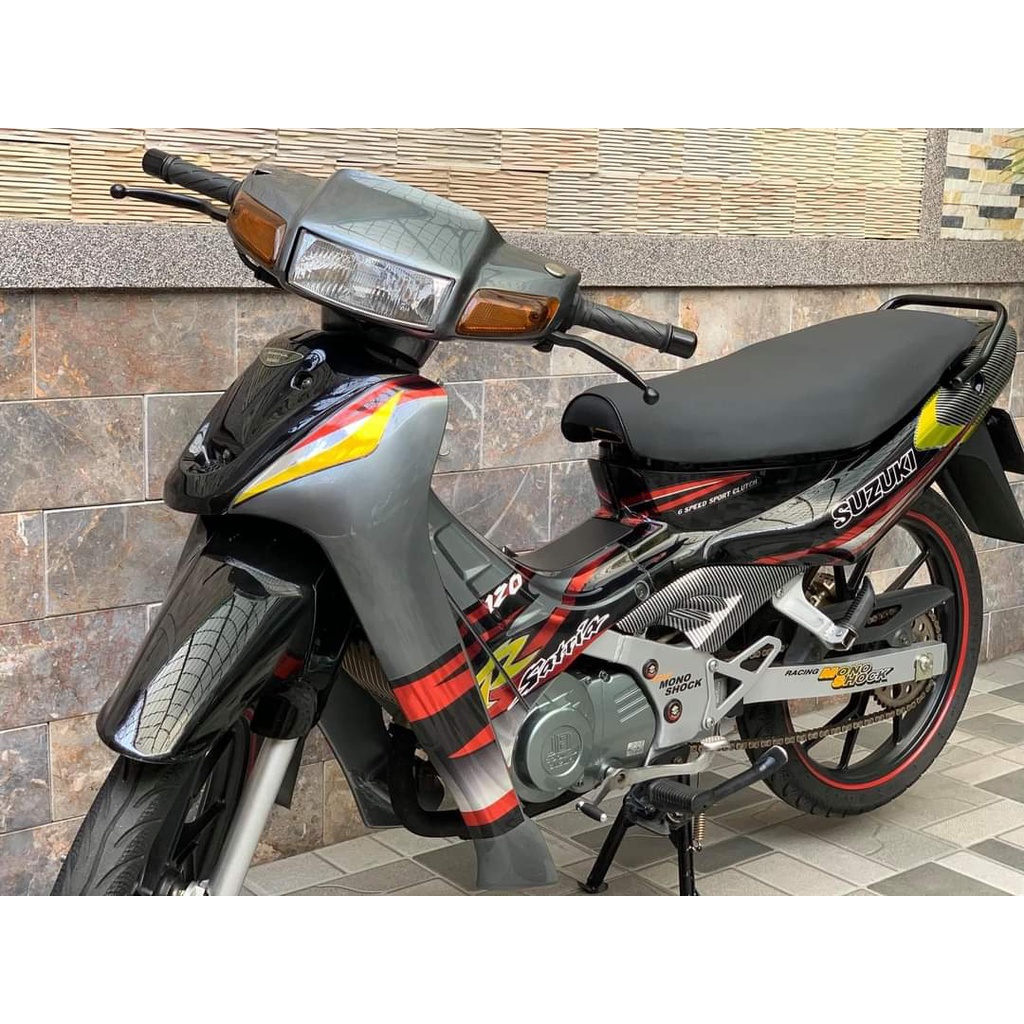 Tem Rời Suzuki Satria 2000 Xám Đen