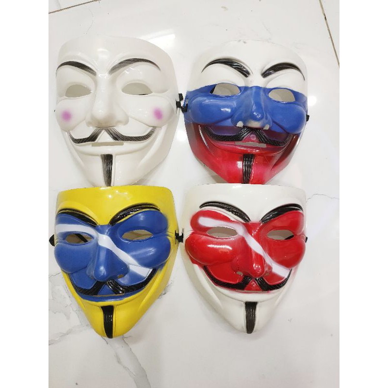 Mặt nạ hacker có đèn Anonymous trung thu halloween hóa trang