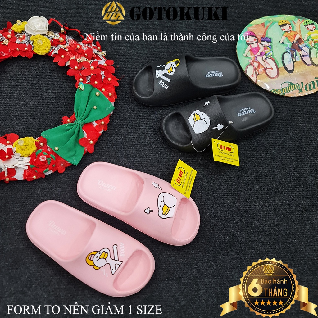 Dép quai ngang hình chú vịt ngộ nghĩnh, 4 màu dễ thương BM097-3