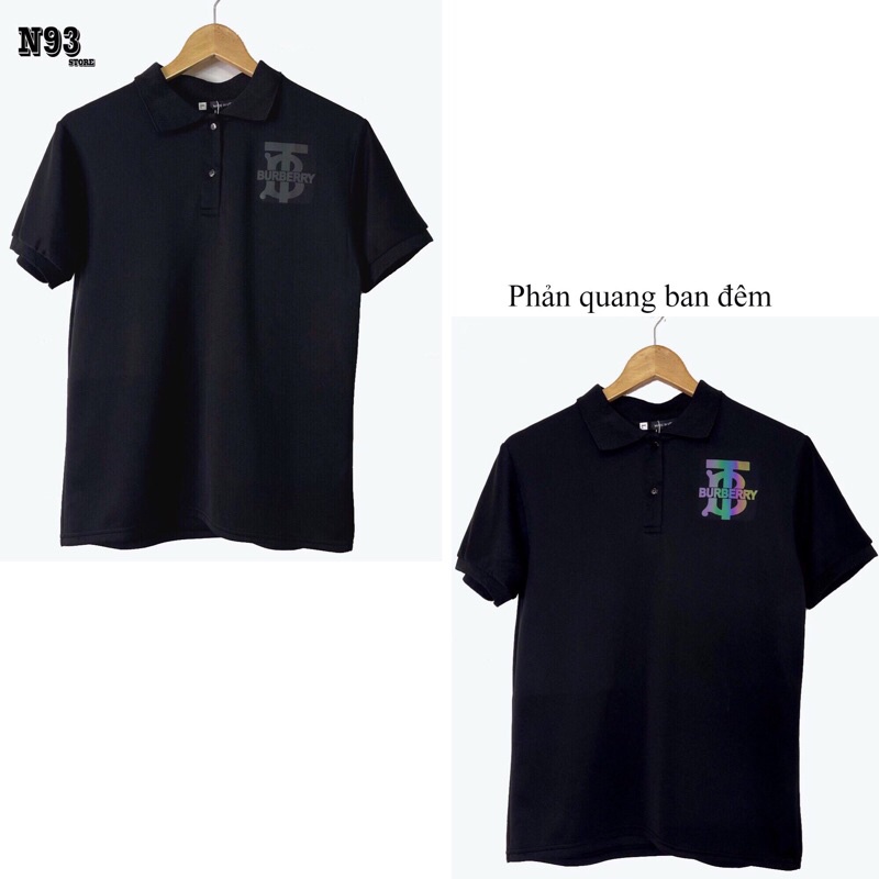 Áo Polo Nam Đẹp In Hình Phản Quang Vải Cotton Cá Sấu Cao Cấp