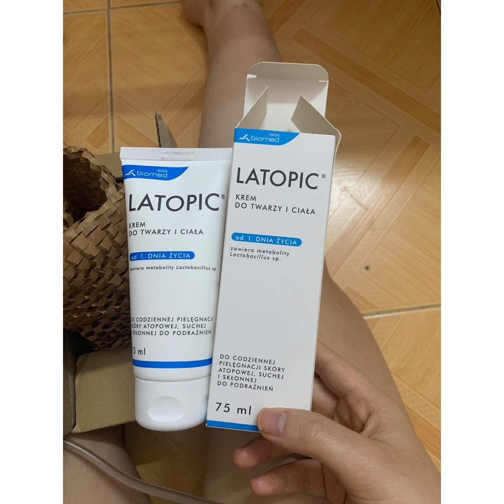 Latopic Kem Dưỡng Ẩm Làm Dịu Ngứa Da Dị Ứng, Lành Tính, Dung Tích 75ml