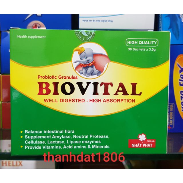 Biovital cốm vi sinh tiêu hóa tốt hấp thu nhiều biovitan