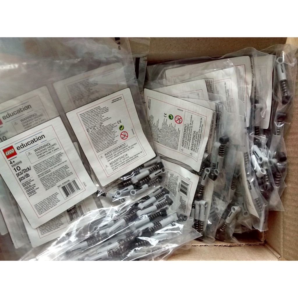 Phụ Kiện LEGO MOC 10 Lò Xo LEGO Technic Xám Nhạt 6.5L Soft Spring