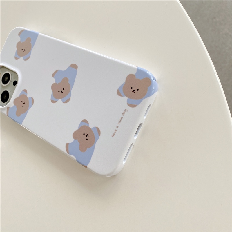 Ốp lưng iphone chống sốc cho iphone 14 pro 13 pro max cứng iphone 12 pro 11 xs max xr x / xs Ốp lưng điện thoại in hình gấu hoạt hình dễ thương