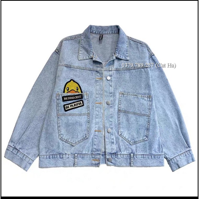 Áo khoác nữ chất jean cao cấp thời trang form dưới 58Kg chú Vịt BB48