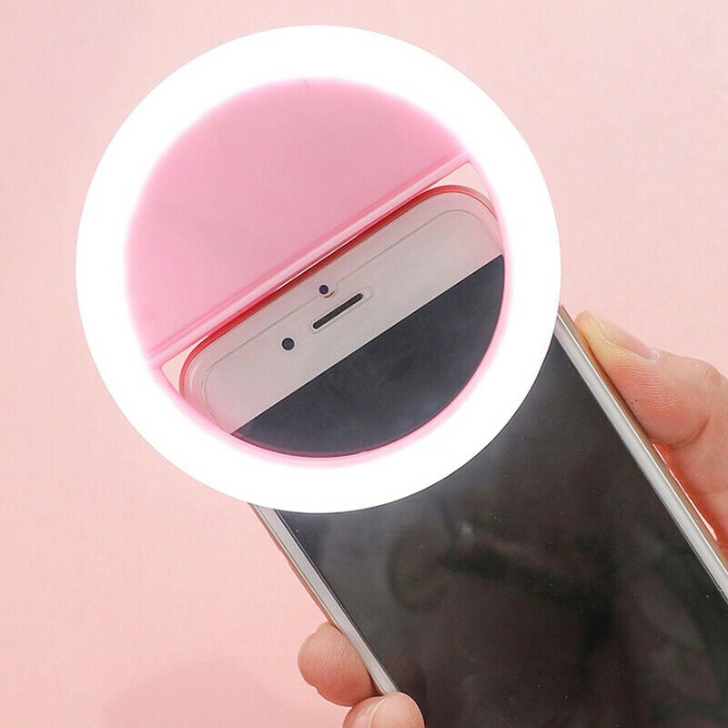 Đèn Led Tròn Gắn Điện Thoại Hỗ Trợ Chụp Ảnh Selfie Tiện Lợi