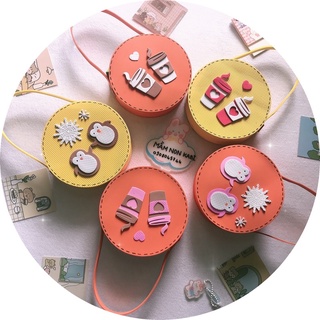 [15cm/10,5cm] Túi giỏ trang trí hai mặt khác nhau giao màu ngẫu nhiên đồ chơi mầm non tự làm,trang trí lớp học.