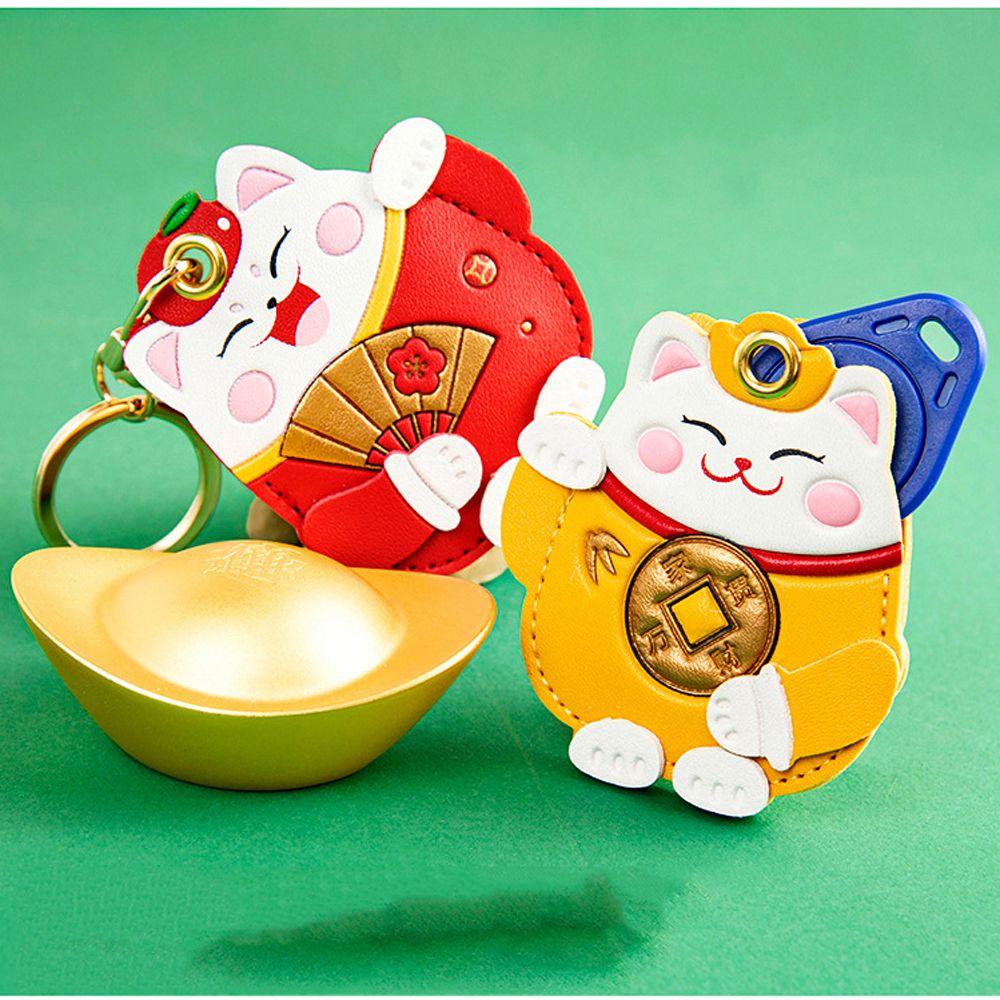 Móc Chìa Khóa Hình Mèo May Mắn Dễ Thương
