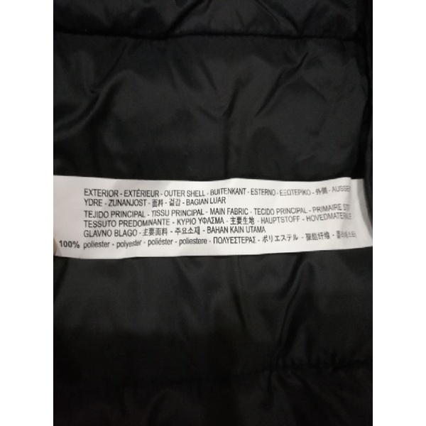 Pass lại áo khoâc phao nữ siêu nhẹ Muji màu đen size L