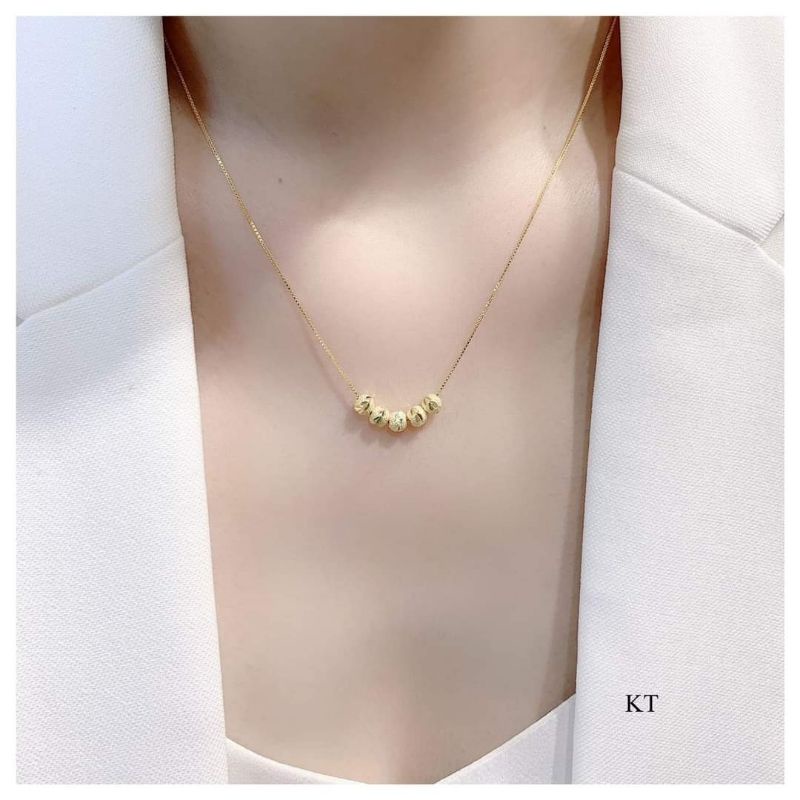 DÂY CHUYỀN BI BẠC MẠ VÀNG