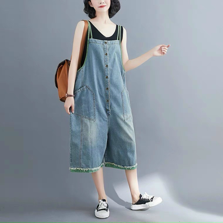 Yếm jean HANOIJEAN - Yếm váy jean nữ 2 dây cao cấp hàng vnxk | BigBuy360 - bigbuy360.vn