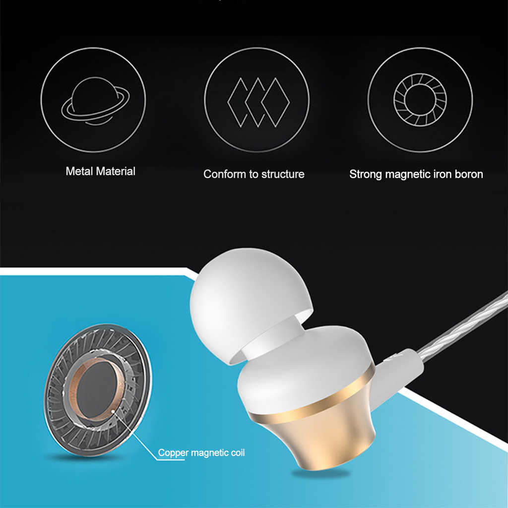 Tai Nghe Nhét Tai Ms M3 Có Nam Châm Kèm Mic Cho Điện Thoại | BigBuy360 - bigbuy360.vn