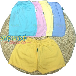 Set 5 quần ngắn cotton màu cho bé mặc mát