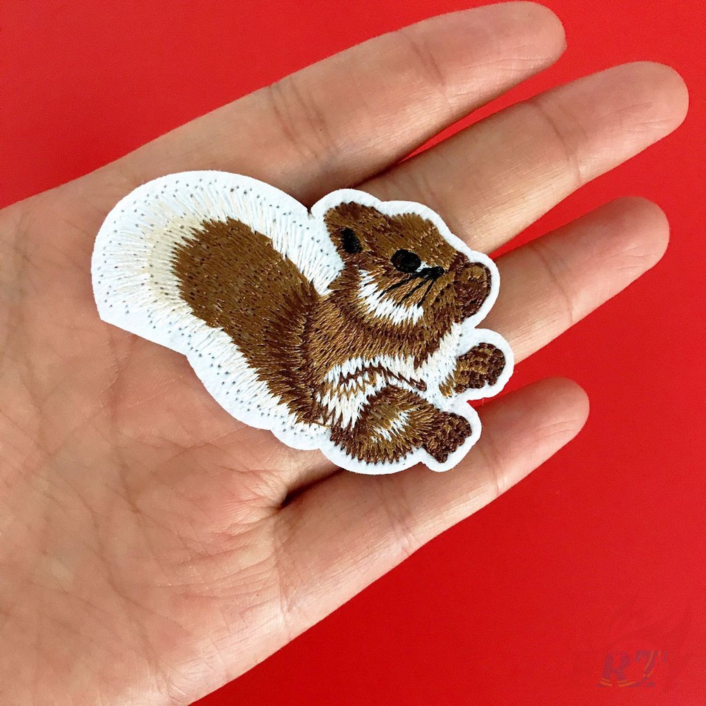 &gt; Ready Stock &lt; ☸ Animals - Squirrel Lover Patch ☸ 1Pc Diy Sew on Iron on Patch （Lover - Series 02）