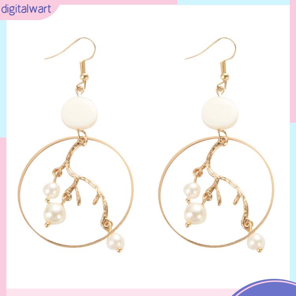 Khuyên Tai Nữ Trang Đính Ngọc Trai Thiết Kế Độc Đáo